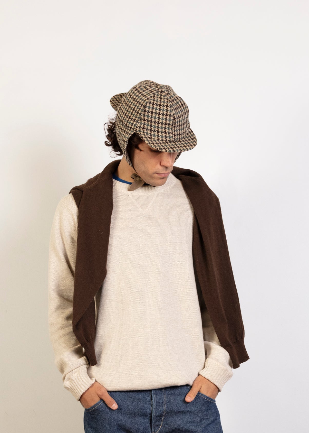 Spean Bridge Hunting Hat - Houndstooth