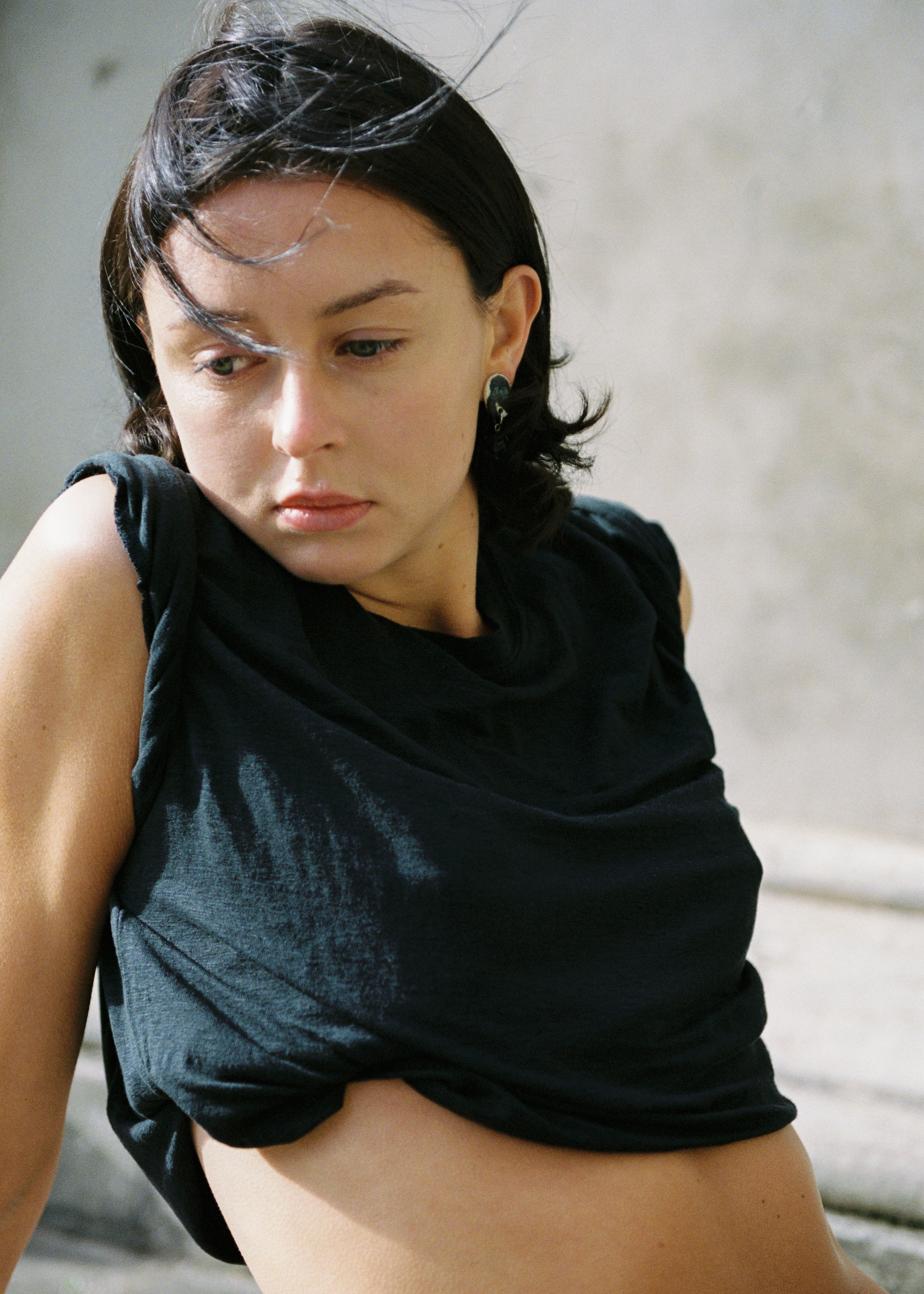 Zarić Jume Earrings - Copper Oxide/Smokey Quartz