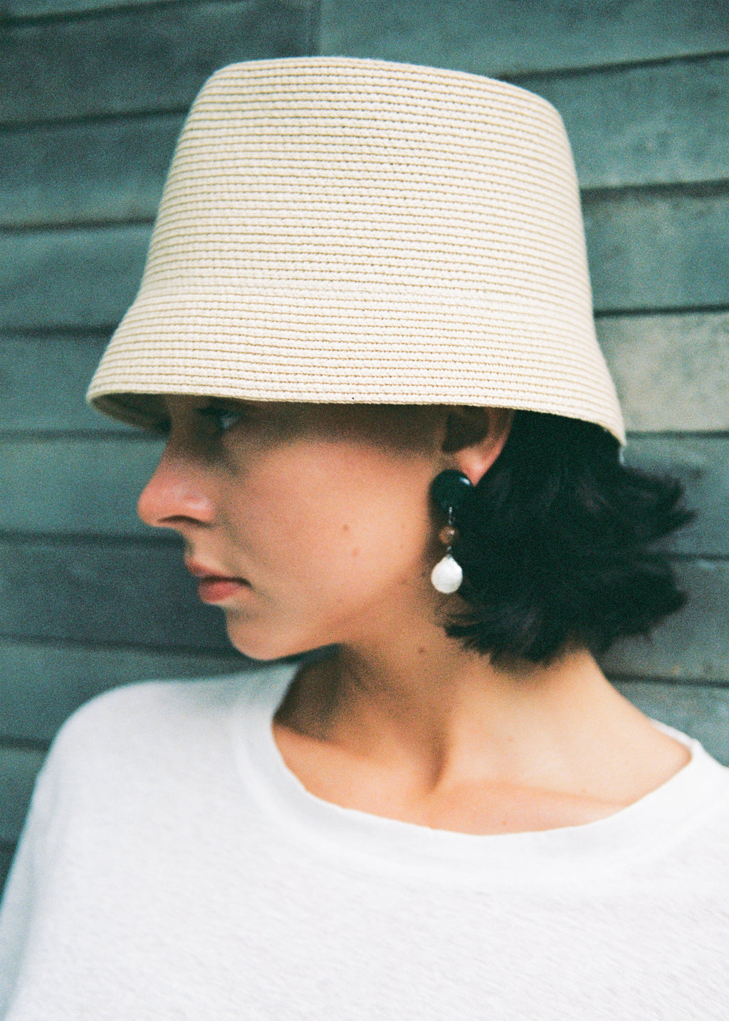 Zarić Earrings - Navy/Carnelian/Pearl Earrings