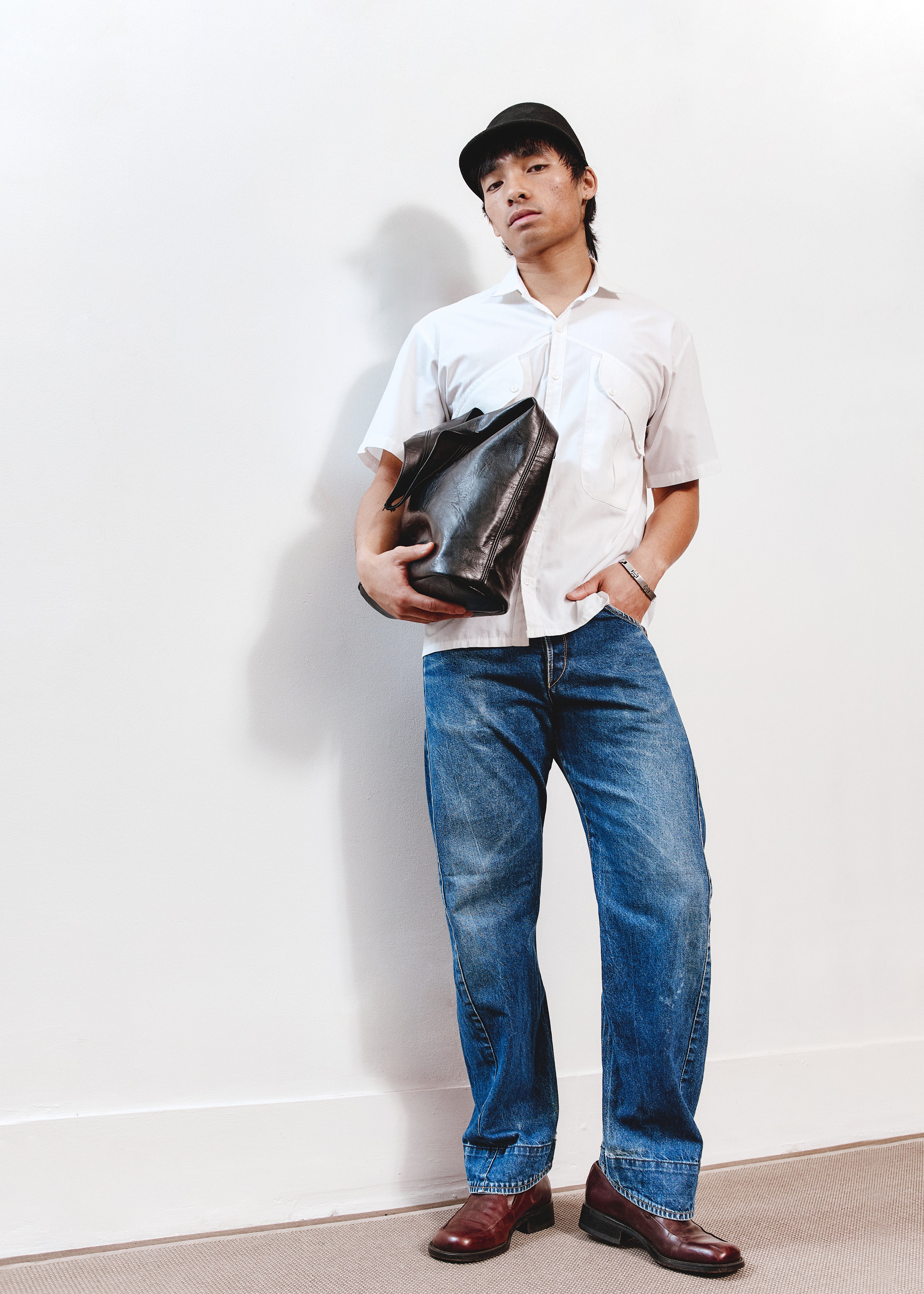 Como Short Sleeve Button Down - White