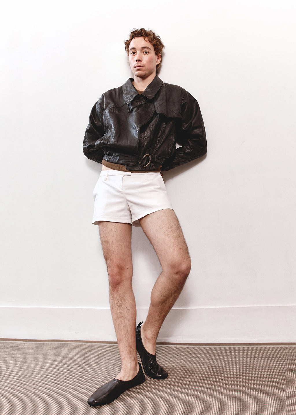 Les Voyous De Tramway Leather Jacket - Black