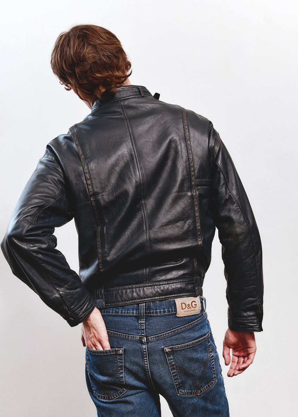 Pointers Leather Jacket - Dark Blue