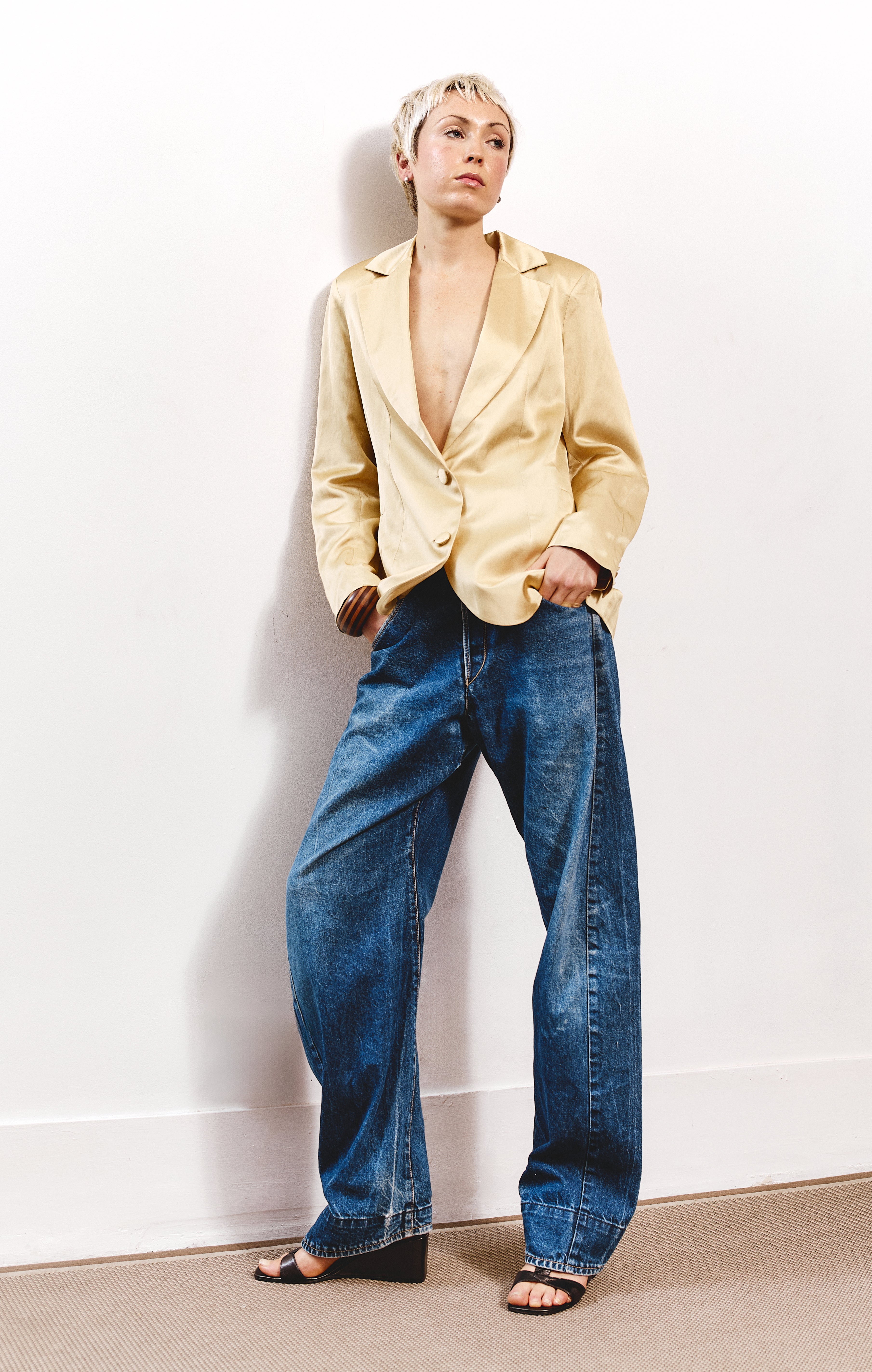 Alessandra Vallance Blazer - Gold