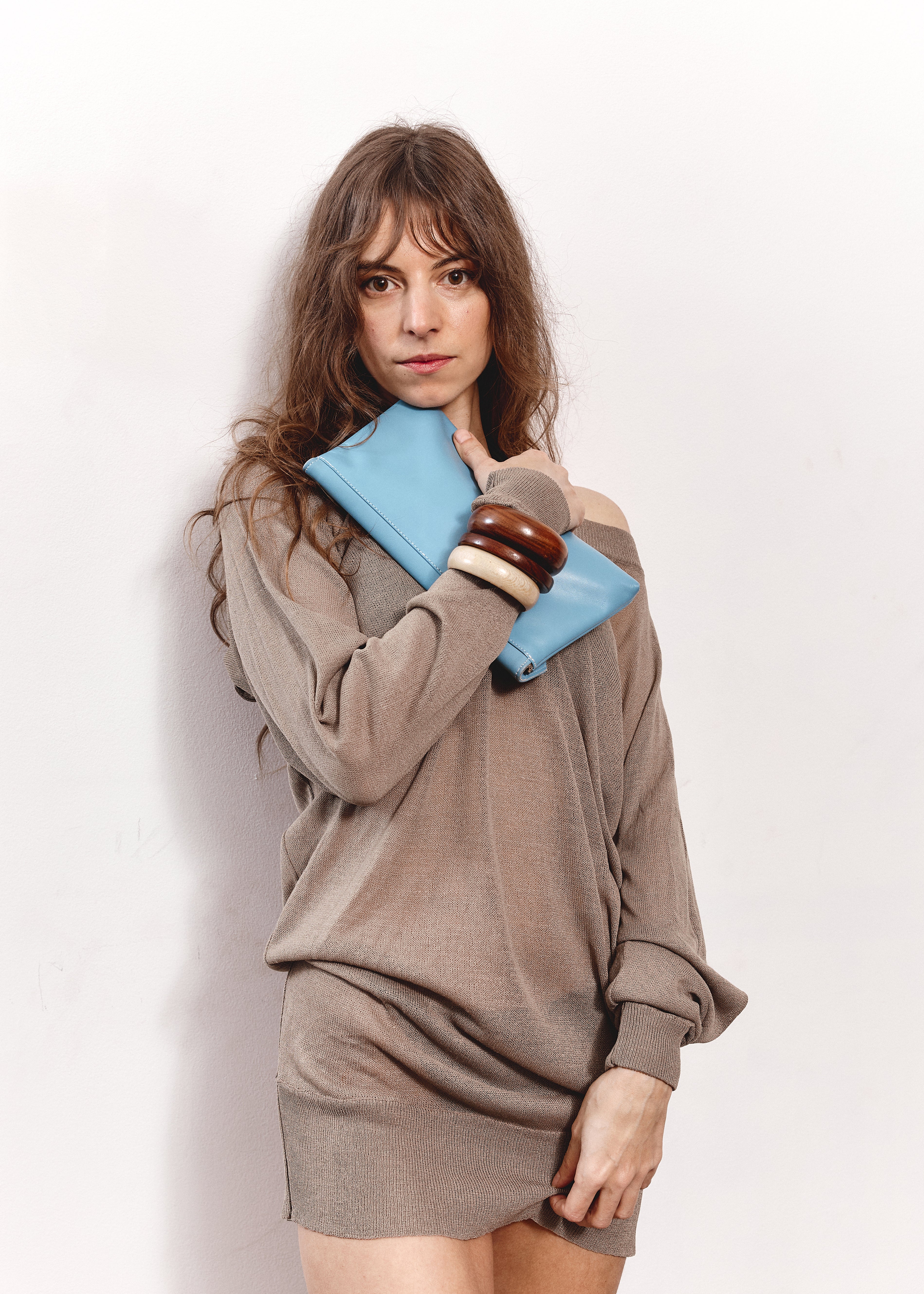 Vintage Kenzo Knit Mini Dress - Brown