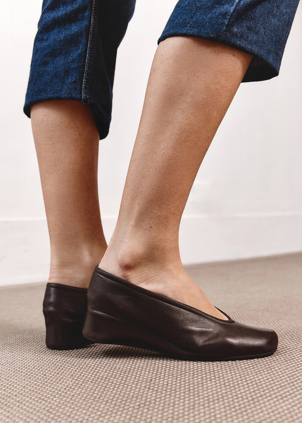 Thierry Rabotin Wedge Ballet Pumps - Brown