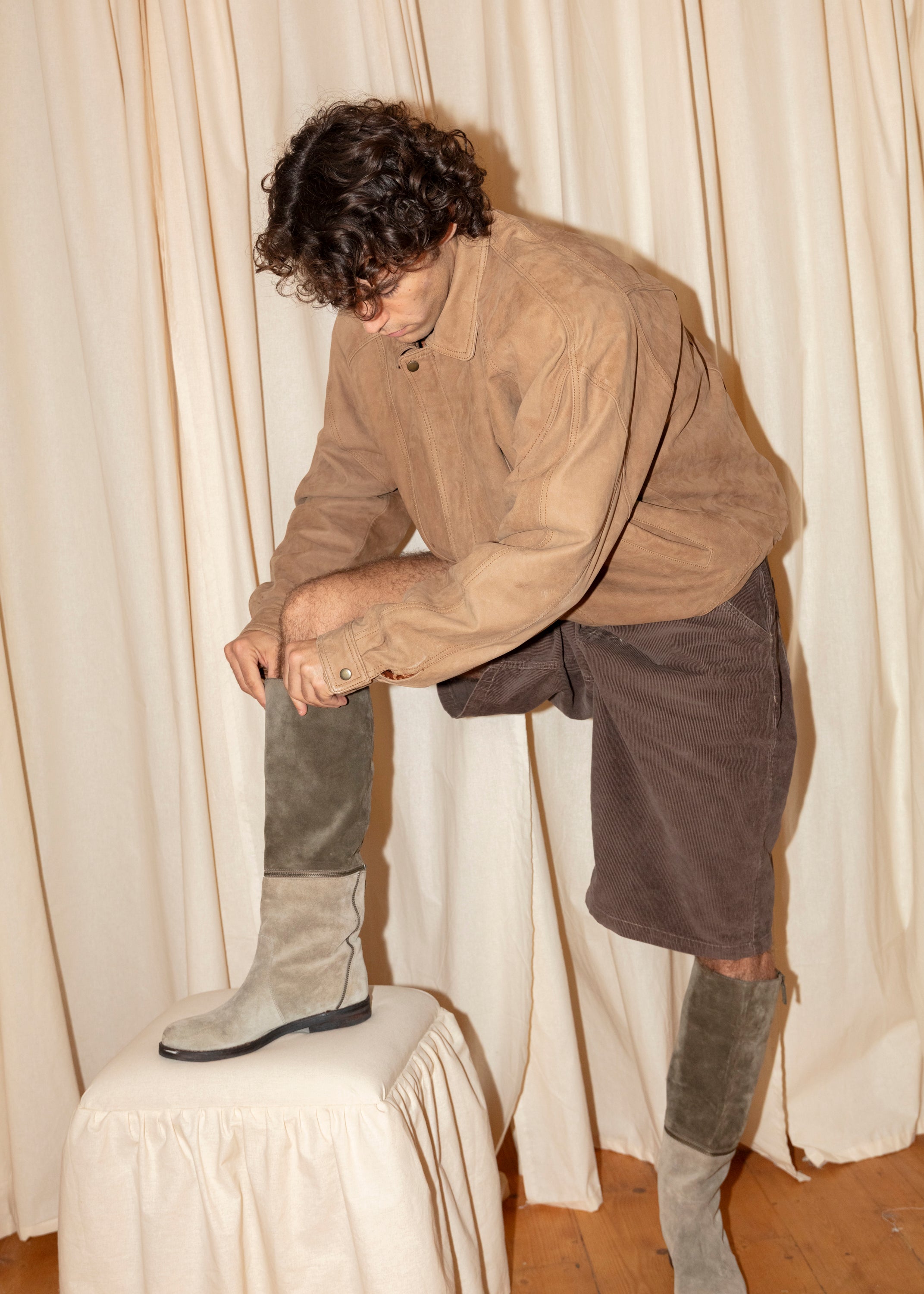 Eileen Fisher Zip Off Boots - Sage